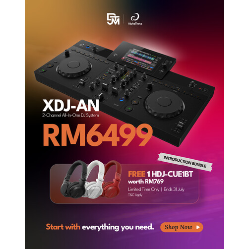 XDJ-AN 2-Channel All-In-One DJ System + Free HDJ-CUE1BT (Ends 31 Jul)