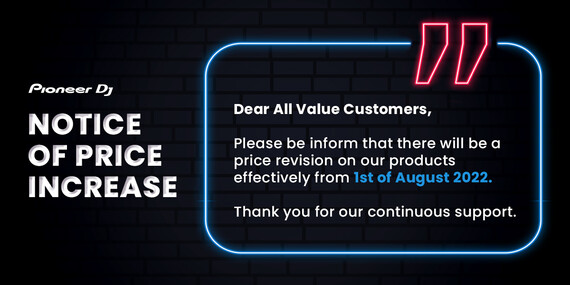 Notice of Price Revision