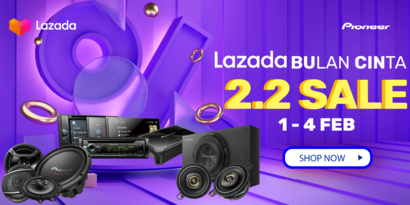 Celebrate 2.2 with Pioneer X Lazada Sale!
