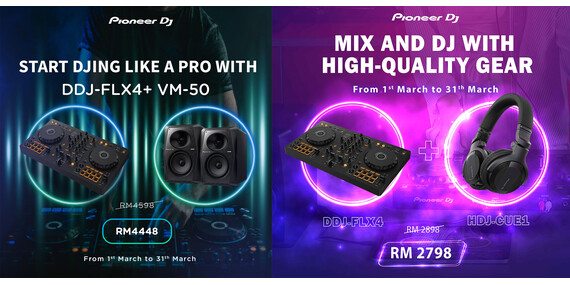Start DJing like a pro with DDJ-FLX4 + VM50!