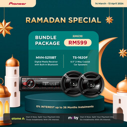 Ramadan Sales: MVH-S215BT + TS-1620F