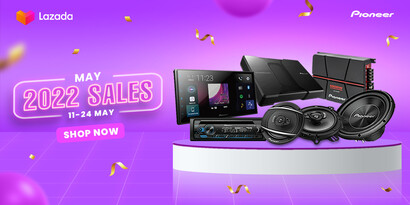 Pioneer Car Audio Lazada Promotion worth up 5% discount!