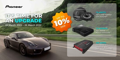 Enjoy up to 10% discounts only at Pioneer Shopee Malaysia!