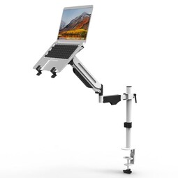 Odyssey Laptop Mount Arm Stand in White